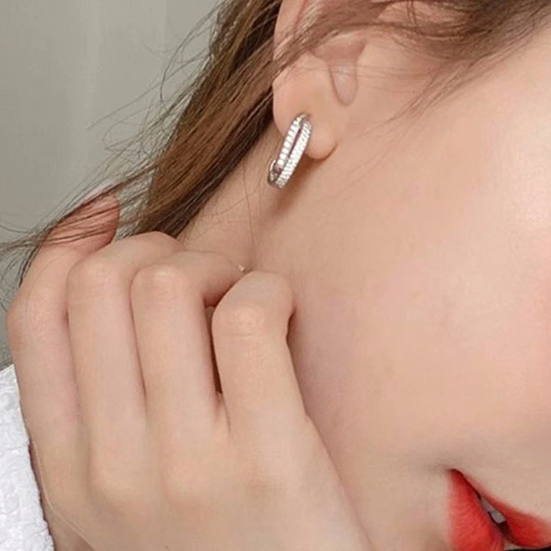  Hot selling fashion earrings with irregular lines design, personalized and niche popular earrings