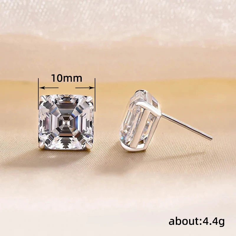 TEMU popular sugar cube earrings, European and American palace style, beautiful princess earrings, classic all-match earrings