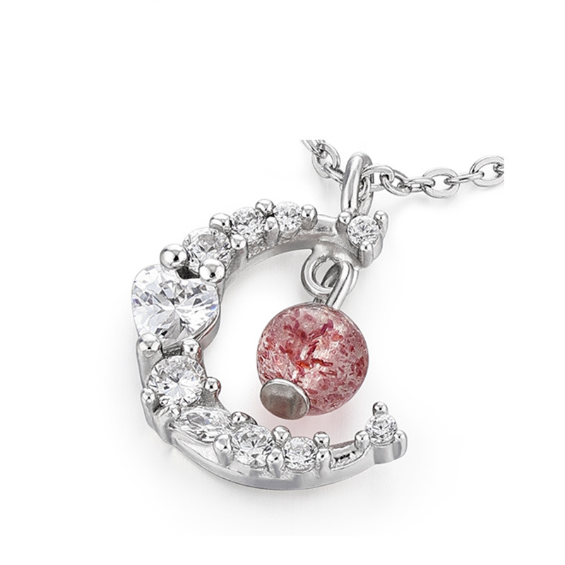 Creative moon sweater chain personality simple temperament net red clavicle chain light luxury trend niche design necklace