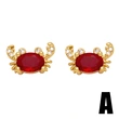Simple cute small animal crab puppy bear earrings sweet small earrings ert27