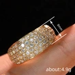   New style zircon inlaid ring for women, light luxury style, high-end ring, manufacturer direct sales, shiny metal jewelry