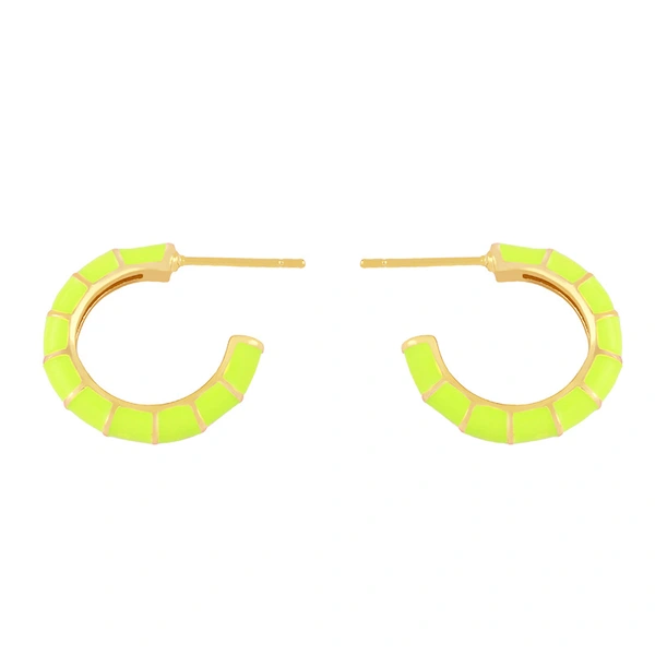 Clearance color oil drop C-shaped earrings female European and American creative temperament Internet celebrity cold style high-end earrings erx86