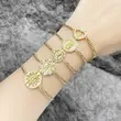 AS jewelry European and American love Virgin Mary zircon bracelet female copper plated 18K real gold bracelet jewelry accessories brf28