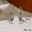  Personalized funny dinosaur shape earrings, temperament niche design earrings, trendy animal women's earrings