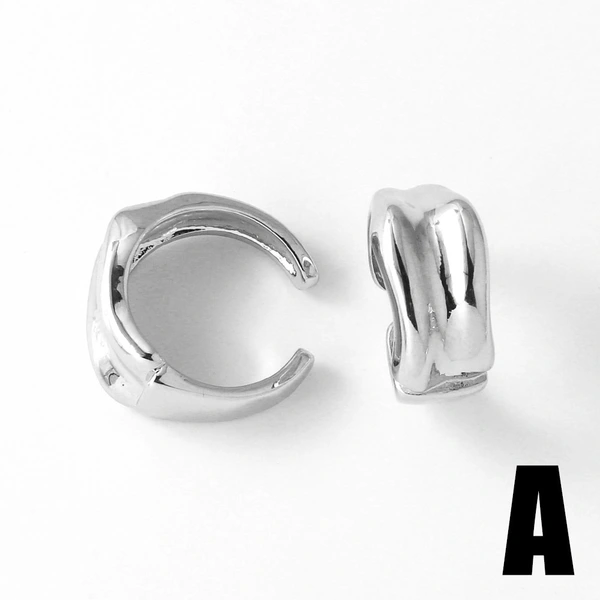 AS jewelry C-shaped double-layer ear bone clip pearl gold-plated zircon earrings earrings era193