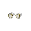 Hot selling classic six-claw colorful zircon earrings for men and women, mini colored gemstone earrings