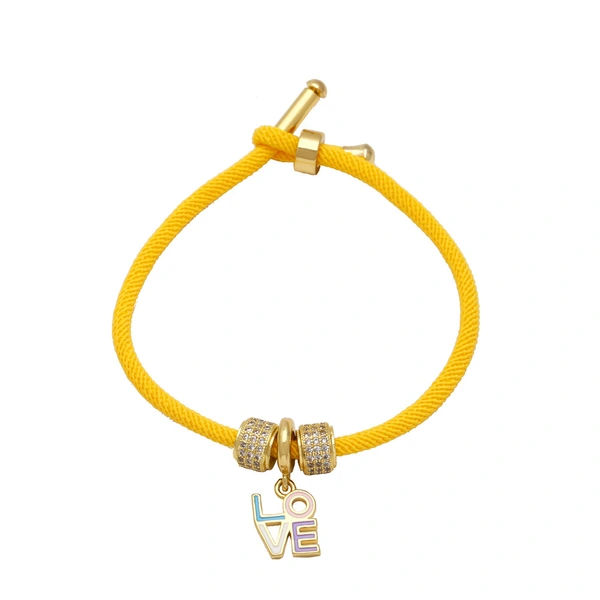 Clearance jewelry new love girl pendant bracelet gold-plated oil-dripped zircon LOVE bracelet brg80