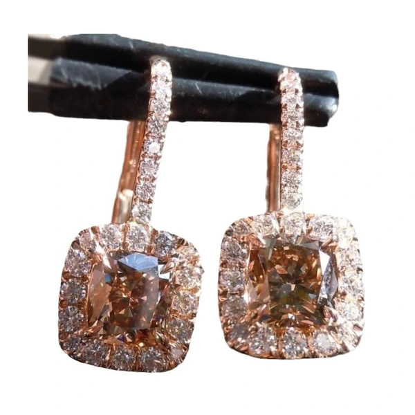   Hot selling new creative European and American inlaid zircon earrings earrings temperament versatile women's jewelry