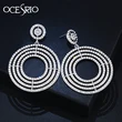 AS jewelry European and American wedding women's earrings circle crystal temperament all-match earrings earrings erm26