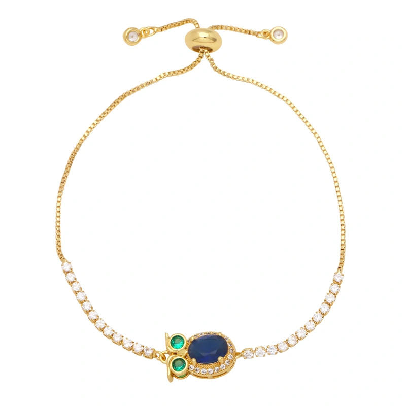 Clearance sale European and American style owl bracelet unisex fashion niche design versatile zircon bracelet brg09