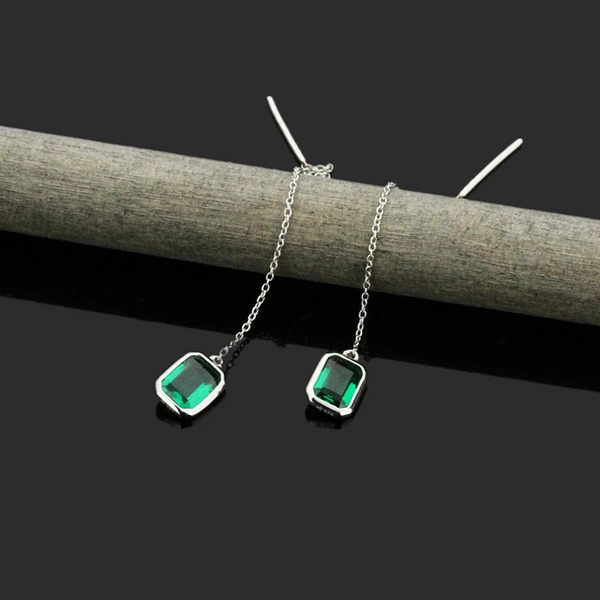  European and American design chain earrings for women, personality and temperament geometric jewelry, popular and eye-catching niche style