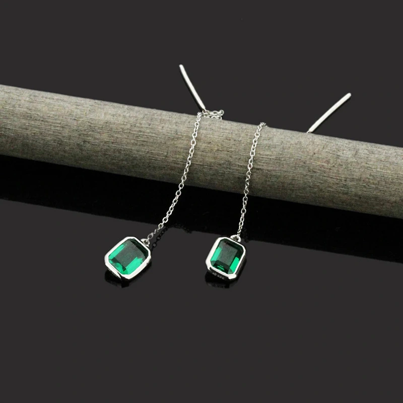  European and American design chain earrings for women, personality and temperament geometric jewelry, popular and eye-catching niche style