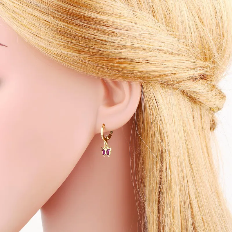 Clearance new earrings set European and American fashion temperament butterfly earrings six-piece earrings era136