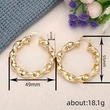 Spiral metal electroplated gold earrings for women, niche design, high-end style earrings, Asian sweet and cool accessories
