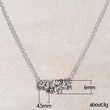 New jewelry fashion simple three zircon necklace female student versatile clavicle chain gift