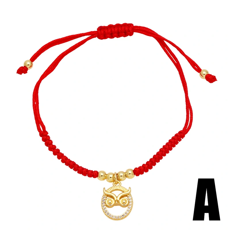 European and American hot-selling red string animal bracelet fashionable simple bird whale gold-plated bracelet bracelet female brm15