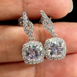 New hot selling exquisite full diamond square zircon earrings for women all-match Ruili street style earrings