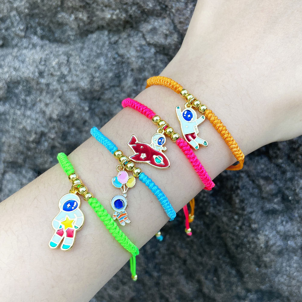 European and American new fashion hand-woven bracelet simple adjustable cool personality braided rope bracelet brc08