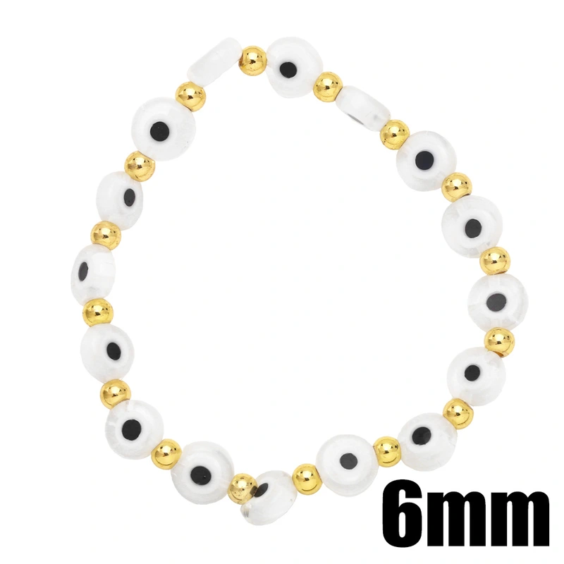 European and American retro Turkish devil eye bracelet 6mm color eye bracelet lucky bracelet brg95