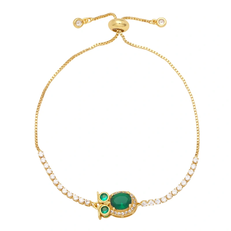 Clearance sale European and American style owl bracelet unisex fashion niche design versatile zircon bracelet brg09