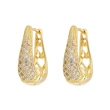 Temperament versatile U-shaped earrings for women, exquisite and small, elegant jewelry, hot-selling popular online celebrity style jewelry