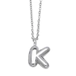 European and American hot-selling jewelry 26 English letters pendant necklace hip-hop smooth gold-plated clavicle chain nkp13