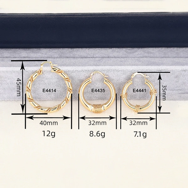 Hot-selling new designs in Europe, America and the Middle East, geometric high-end luxury accessories, niche hoop earrings