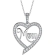 TEMU popular jewelry Mother's Day gift heart-shaped MOM necklace European and American new pendant
