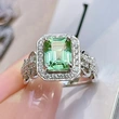 Retro luxury domineering ring European and American hot selling temperament personality exaggerated index finger ring lace rectangular ring