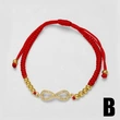 AS jewelry red rope double love 8-shaped bracelet micro-studded zircon butterfly bracelet hand jewelry bra90