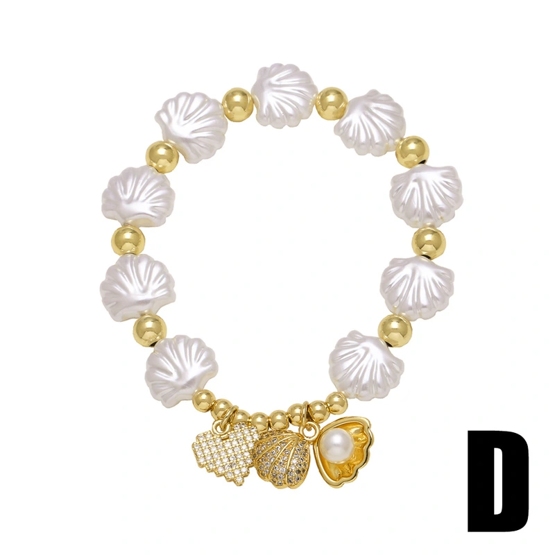 AS European and American new fashion high-end shell ocean style turtle love pendant bracelet female brh95