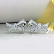 Light luxury bow earrings niche design fashion personality earrings temperament high-end business earrings