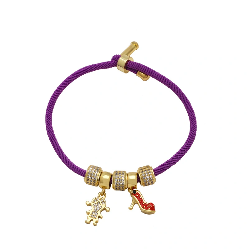 Clearance jewelry new love girl pendant bracelet gold-plated oil-dripped zircon LOVE bracelet brg80