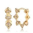 Simple, small and exquisite polygonal earrings with a cool personality, metallic earrings, hip-hop style, street style