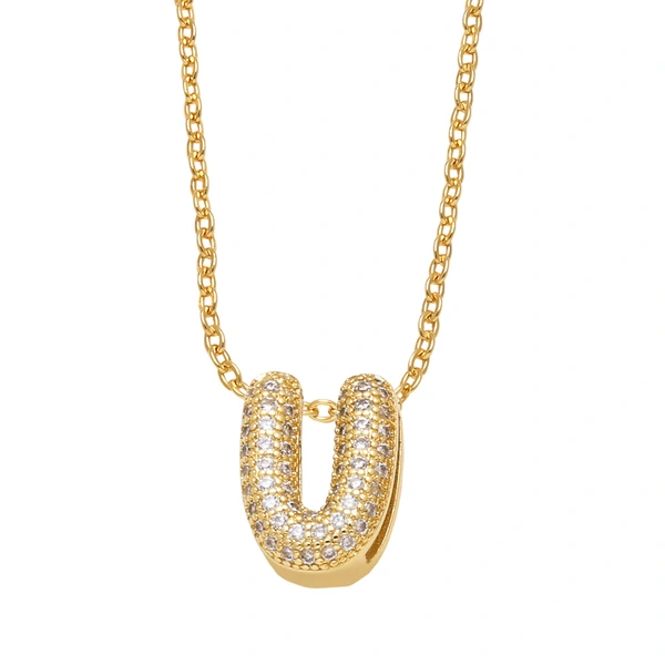 AS jewelry Europe and the United States hot selling full zircon 26 English letters necklace clavicle chain nkb596necklace