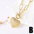 AS jewelry European and American all-match high-end Valentine's Day love heart pendant necklace sweater chain nkb647