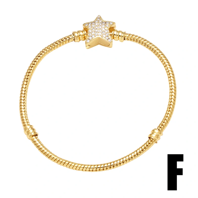 AS jewelry DIY accessories copper plated 18k gold bee butterfly pendant bracelet hand jewelry female brj50