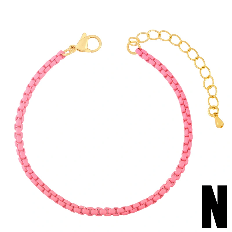 European and American creative fashion jewelry Bohemian style colorful oil drop bracelet personality color hand jewelry brd85