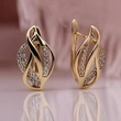 Korean style personalized all-match earrings twisted irregular earrings metal hollow design female earrings
