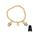 AS jewelry boys and girls pendant bracelet gold-plated inlaid heart-shaped zircon hand jewelry bra11