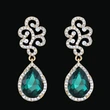 AS jewelry inlaid crystal water drop bridal earrings female simple fashion earring accessories erj07