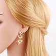 Hot selling light luxury high-end cool style love earrings simple personality versatile heart-shaped earrings ert80