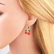 AS jewelry Europe and the United States hot selling red fruit cherry strawberry earrings earrings female erq68