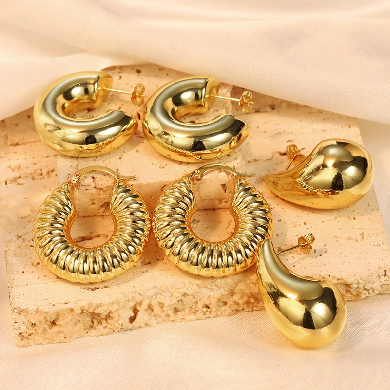 Hot-selling earring set for women, French retro style, personalized jewelry, new Middle Eastern teardrop shape, super hot style