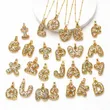 AS jewelry new color 26 English letters pendant necklace female inlaid zircon clavicle chain nkb031