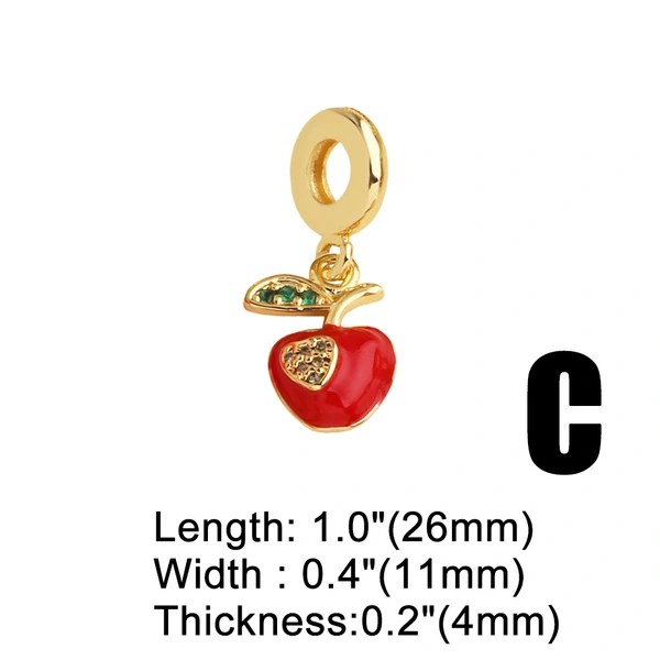 AS jewelry hot selling oil drop fruit strawberry Paris Eiffel Tower pendant bracelet hand jewelry brn19