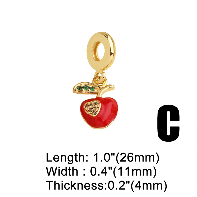 AS jewelry hot selling oil drop fruit strawberry Paris Eiffel Tower pendant bracelet hand jewelry brn19