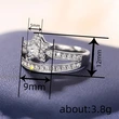  Micro-inlaid zircon star ring exquisite sweet fashion star-shaped ring double layer girl matching jewelry