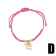 AS jewelry European and American new strawberry bear elephant bracelet female gold-plated adjustable hand rope brh82