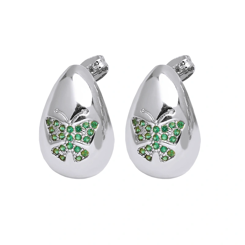 Hot selling water drop earrings for women gold-plated love cross butterfly earrings earrings jewelry erz77